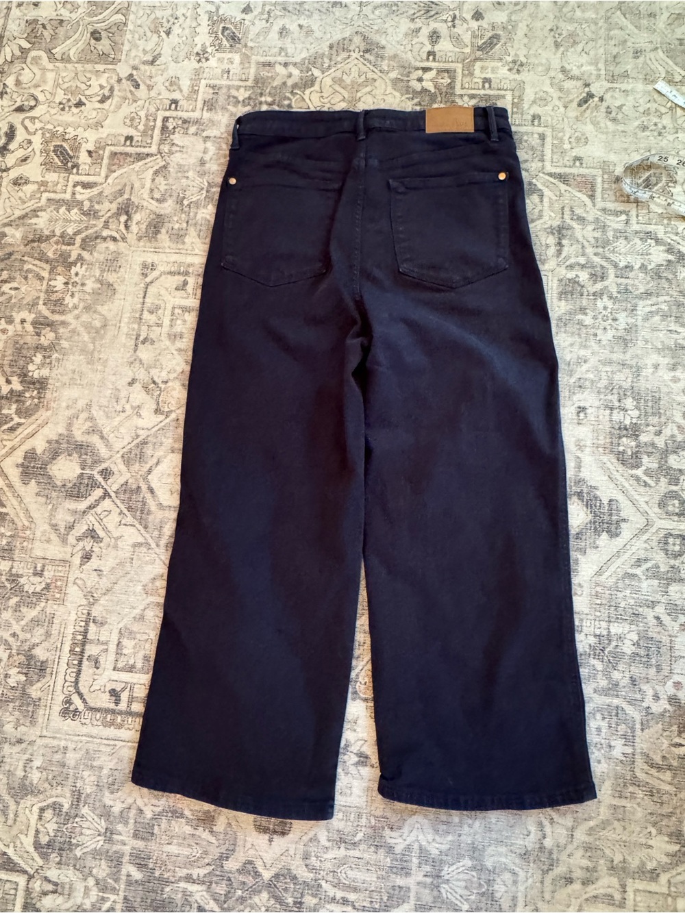 Judy Blue Garment Dyed Navy Wide Leg Crop Jeans (Style JB88807) Size 11/30 - Picture 10 of 12